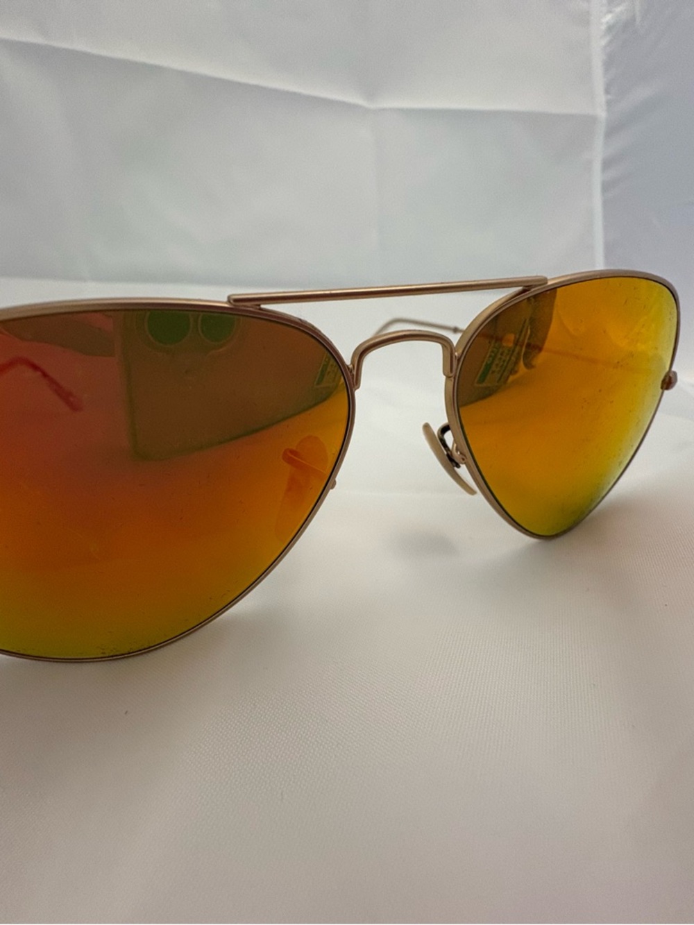 VINTAGE Ray Ban Aviator Sunglasses - Orange Mirrored Lenses - Picture 5 of 5